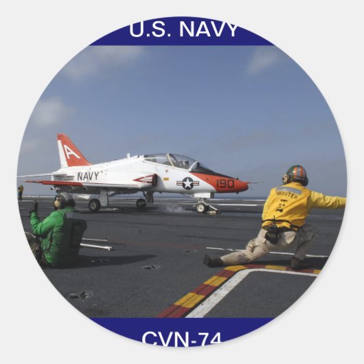USS John C Stennis Flightdeck Sticker (Voorkant)