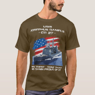 USS Josephus Daniels CG27 Class Cruiser American F T-shirt