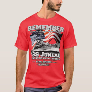 USS Juneau CL52 Atlantaclass lichte kruiser vetera T-shirt