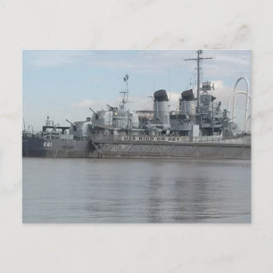 USS KIDD DD 661 Briefkaart