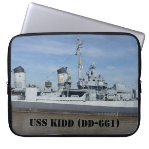 USS KIDD DD 661-laptophoes Laptop Sleeve