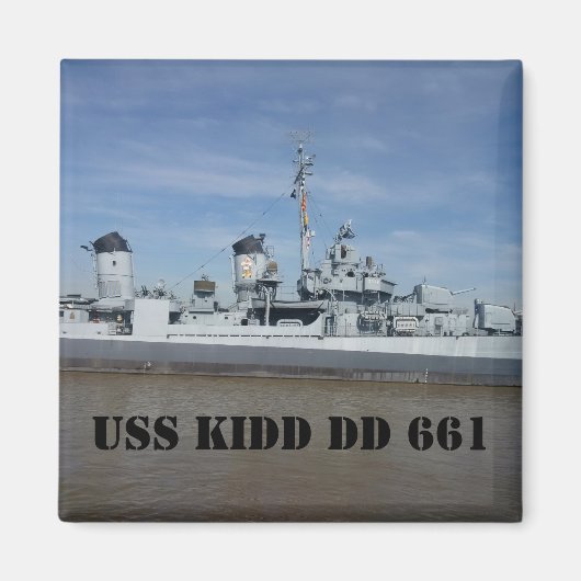 USS KIDD DD 661 Magnets (Devant)