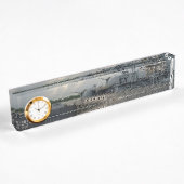 USS KIDD DD 661 Nom Horloge Bureau Plaque