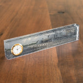 USS KIDD DD 661 Nom Horloge Bureau Plaque (Taille)