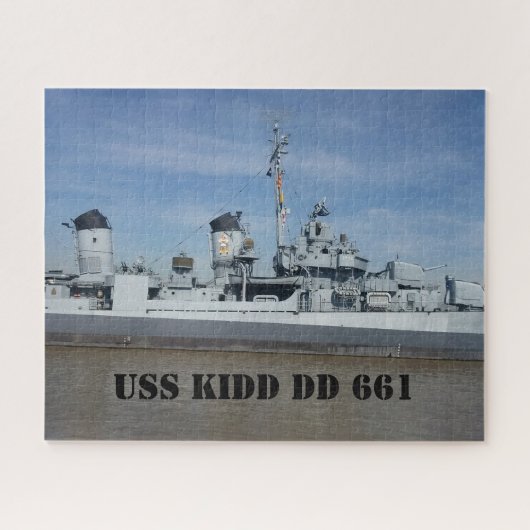 USS KIDD DD 661 Puzzle Legpuzzel (Horizontaal)