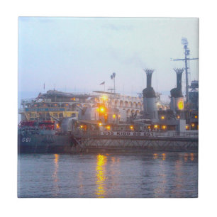 USS KIDD-keramische tegel Tegeltje