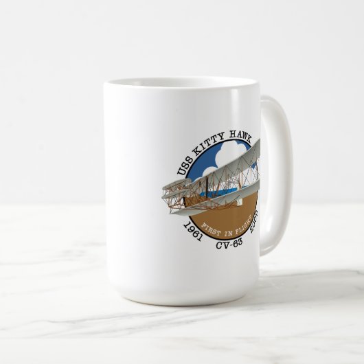 USS KITTY HAWK CV-63 1961-2009 MUG (Devant droit)