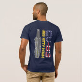 USS KITTY HAWK CV-63 T-Shirt (Dos entier)