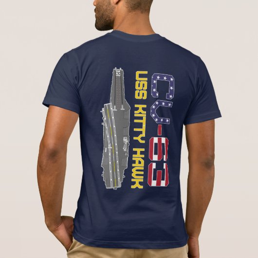 USS KITTY HAWK CV-63 T-Shirt (Dos)