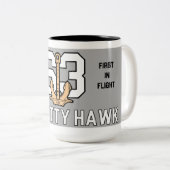 USS KITTY HAWK MUG PREMIER EN VOL (Devant droit)