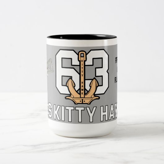 USS KITTY HAWK MUG PREMIER EN VOL (Centre)