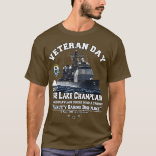 USS Lake Champlain CG57 Marine Cruiser veteranen T-shirt
