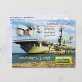 USS Lexington (CV-16), Corpus Christi, Texas Briefkaart (Voorkant / Achterkant)