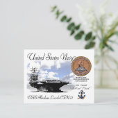 USS LINCOLN CVN-72 TRANSPORTEUR - CARTE POSTALE (Debout devant)