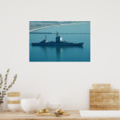 USS Long Beach", CGN-9 nucleaire cruiser, le Poster (Keuken)