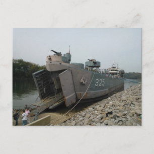 USS LST 325 in Clarksville Tennessee Briefkaart