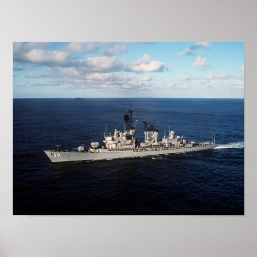 USS MacDonough - Nautische oestroyer Poster (Voorkant)