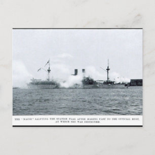 USS Maine in de haven van Havana Briefkaart