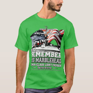 USS Marblehead CL12 lichte kruiser marine veterane T-shirt
