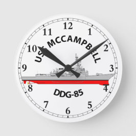 USS MCCAMPBELL - DDG-85 - ARLEIGH BURKE RONDE KLOK