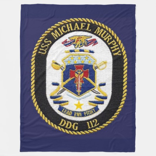 USS MICHAEL MURPHY FLEECE BLANKET DEKEN (Voorkant)