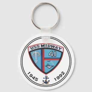 USS MIDWAY CV-41         CARRIERKEYCHAIN SLEUTELHANGER