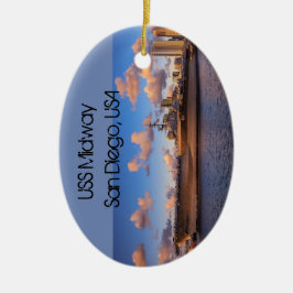 USS Midway Keramisch Ornament