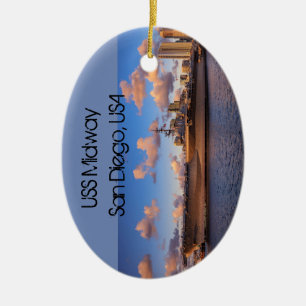 USS Midway Keramisch Ornament