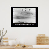 USS Missouri 1945 Vintage Poster print (Keuken)