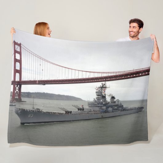 USS MISSOURI 3 FLEECE DEKEN (In situ)