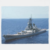 USS MISSOURI FLEECE DEKEN (Voorkant (Horizontaal))