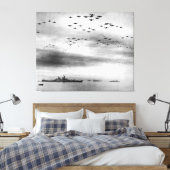 USS Missouri Flyover Surrender of Japan Canvas Afdruk (Insitu (Slaapkamer))