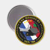 USS Missouri Magnet Magneet (Voorkant / Achterkant)