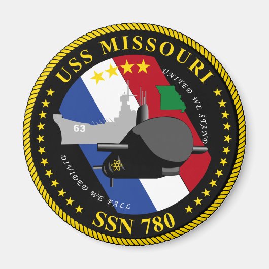 USS Missouri Magnet Magneet (Voorkant)