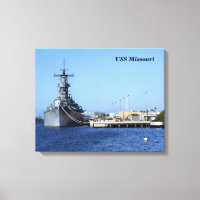 USS Missouri omwikkeld doek