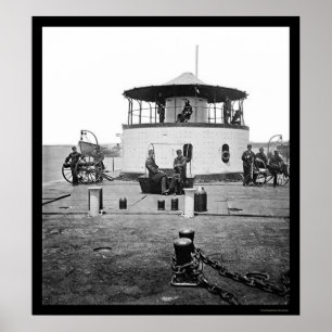 USS Monitor Catskills in Charleston Harbour, SC 18 Poster