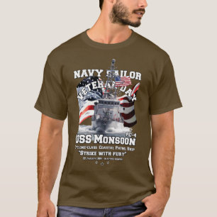 USS Monsoon PC4 Kustpatrouilleschip T-shirt