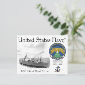 USS MOUNT HOOD AE-29 - CARTE POSTALE (Debout devant)