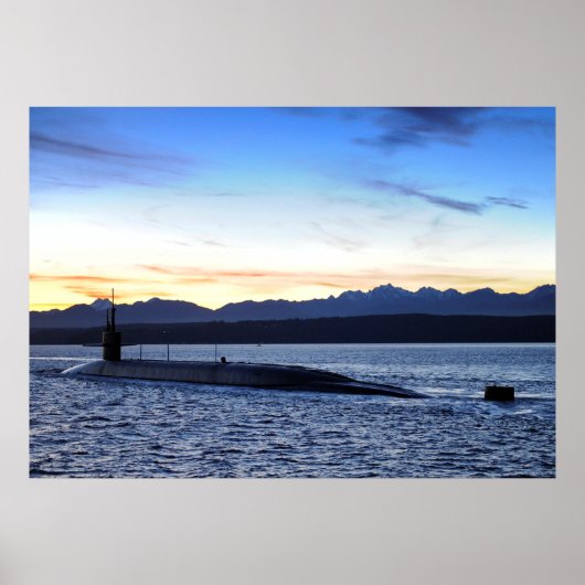 USS Nevada (SSBN 733) Poster (Voorkant)