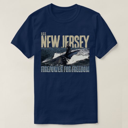 USS NEW JERSEY T-SHIRT (Design voorkant)