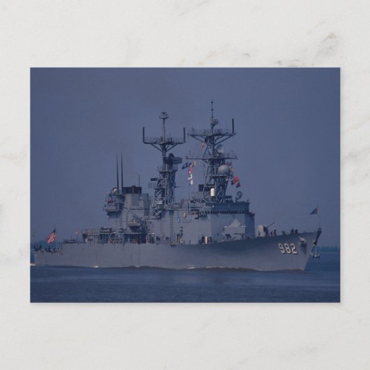 USS Nicholson" Briefkaart (Voorkant)