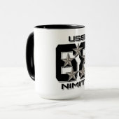 USS NIMITZ 5 STAR BLACK Mok (Voorkant links)