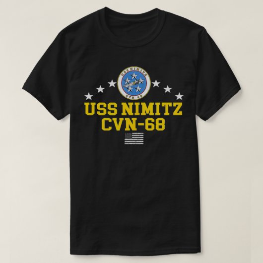 USS Nimitz CVN68 T-shirt (Design voorkant)