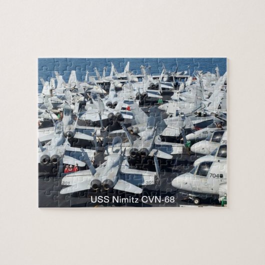 USS Nimitz CVN-68 Jigzaag Puzzle Legpuzzel (Horizontaal)