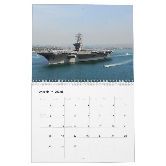 USS Nimitz Kalender (Mar 2026)