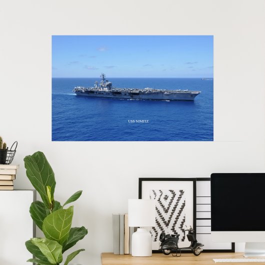 USS Nimitz Poster (Thuiskantoor)