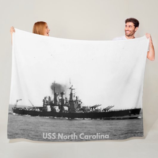 USS NORTH CAROLINA FLEECE DEKEN (In situ)