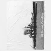 USS NORTH CAROLINA FLEECE DEKEN (Voorkant)