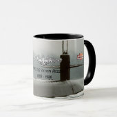 USS Ohio (SSBN-726) Mug avec photo Arrière - plan (Devant droit)