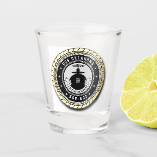 USS Oklahoma (SSN-802) Shot Glas (Voorkant)